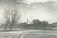Historický pohled na kostel od vrbiček